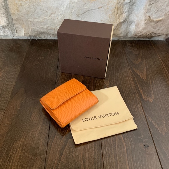 Louis Vuitton Orange Epi Wallet